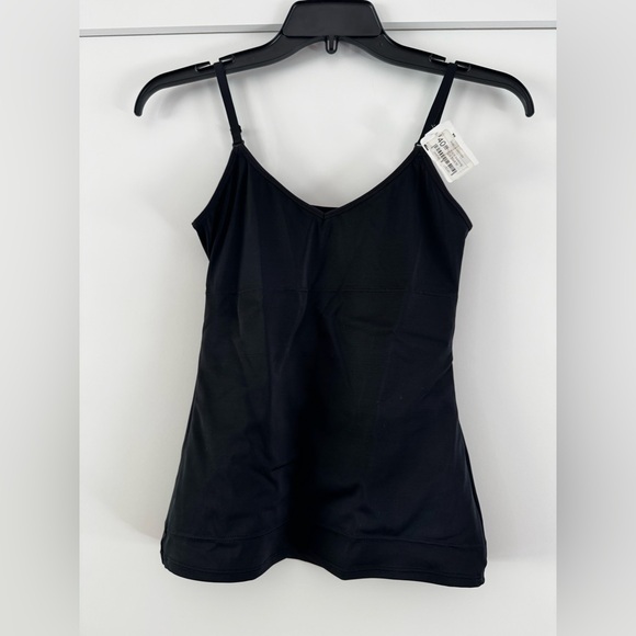 NWT Leonisa Women’s PowerSlim Secret Sculpting 2-Way Tank in black, size Medium. - Picture 4 of 14
